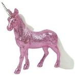 Decoratie glitter eenhoorn beeld roze 20 cm, Enlèvement ou Envoi, Neuf