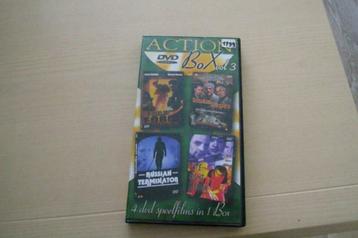 action dvd box  4 dvd's, Enlèvement ou Envoi, Coffret