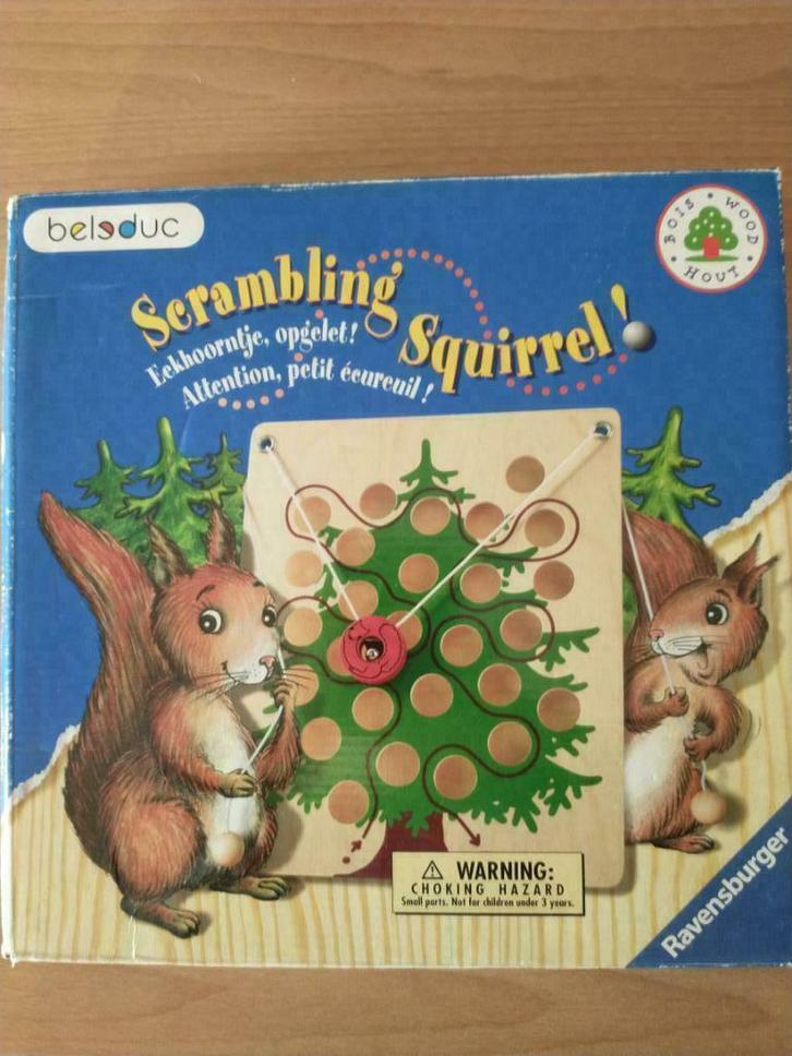 Scrambling Squirrel - Beleduc/Ravensburger, Hobby en Vrije tijd, Gezelschapsspellen | Bordspellen, Gebruikt, Een of twee spelers