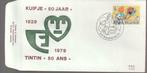 Année 1979 : FDC 1944 - Tintin/Kuifje - Obli Maasmechelen, Ophalen of Verzenden