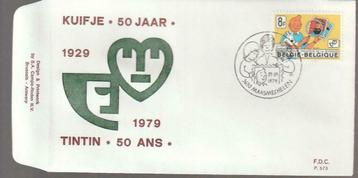 Année 1979 : FDC 1944 - Tintin/Kuifje - Obli Maasmechelen, Enlèvement ou Envoi