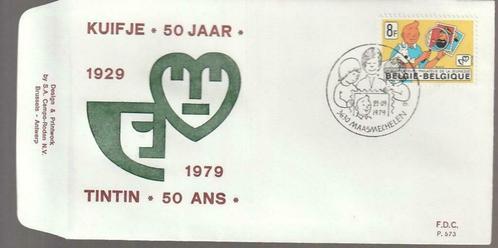Année 1979 : FDC 1944 - Tintin/Kuifje - Obli Maasmechelen, Postzegels en Munten, Postzegels | Europa | België, Ophalen of Verzenden