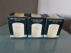 3 x LED kaarsen, Kunststof, Nieuw, Ophalen of Verzenden, Crème