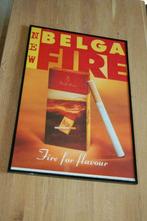 Affiche BELGA Fire, Collections, Marques & Objets publicitaires, Comme neuf, Enlèvement, Panneau publicitaire
