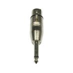 Nieuw Adapter plug 3pin XLR female to 6,3 Jack mono, Ophalen of Verzenden, Nieuw, Apparatuur