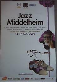 affiche/poster - jazz middelheim 2008 (60 x 40 cm), Verzamelen, Posters, Nieuw, Ophalen of Verzenden