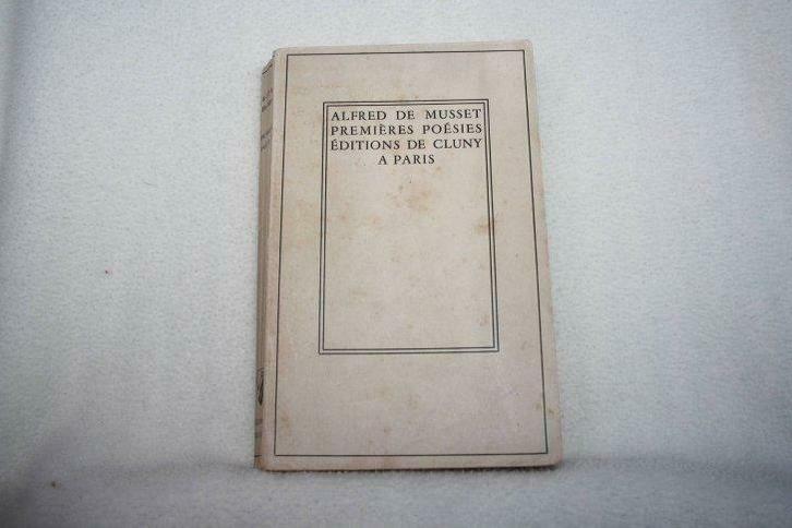 Alfred De Musset  Premières poésies éditions de Cluny  Paris, Boeken, Literatuur, Gelezen, Ophalen of Verzenden