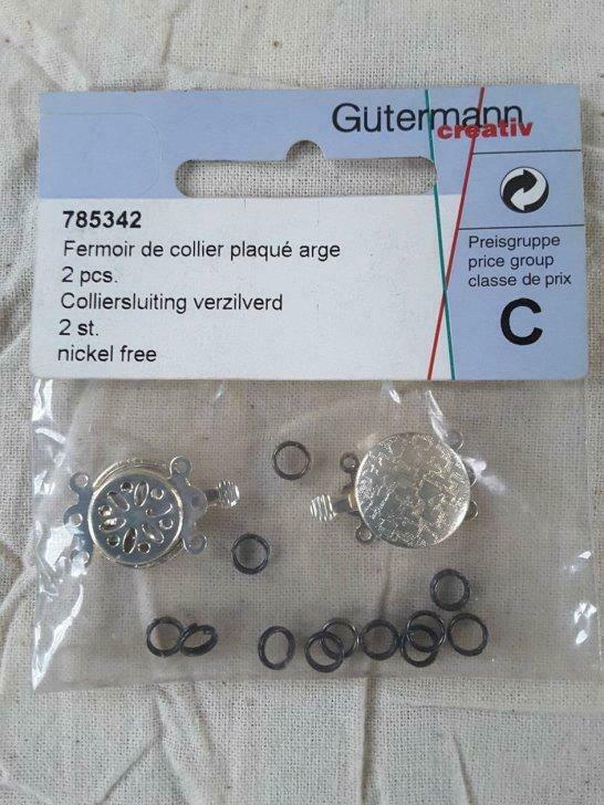 Sieradenaccessoires: Verzilverde kettingsluiting 785342, Hobby en Vrije tijd, Kralen en Sieraden maken, Nieuw, Kraal, Ophalen of Verzenden