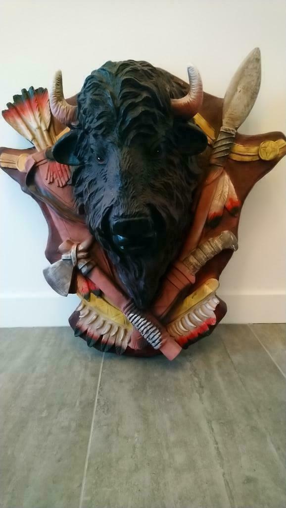 Wanddecoratie bison., Maison & Meubles, Accessoires pour la Maison | Décorations murale, Neuf, Enlèvement
