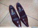 bruine dames pumps   m  37, Ophalen of Verzenden, Gedragen, Bruin, Pumps