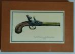 2 kaders met afbeelding antieke pistolen, Antiek en Kunst, Ophalen of Verzenden