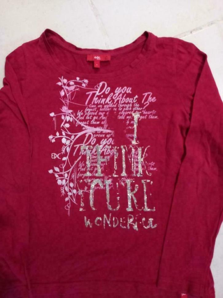 longsleeve, T-shirt lange mouw, Esprit youth, maat 140, Kinderen en Baby's, Kinderkleding | Maat 146, Gebruikt, Meisje, Shirt of Longsleeve