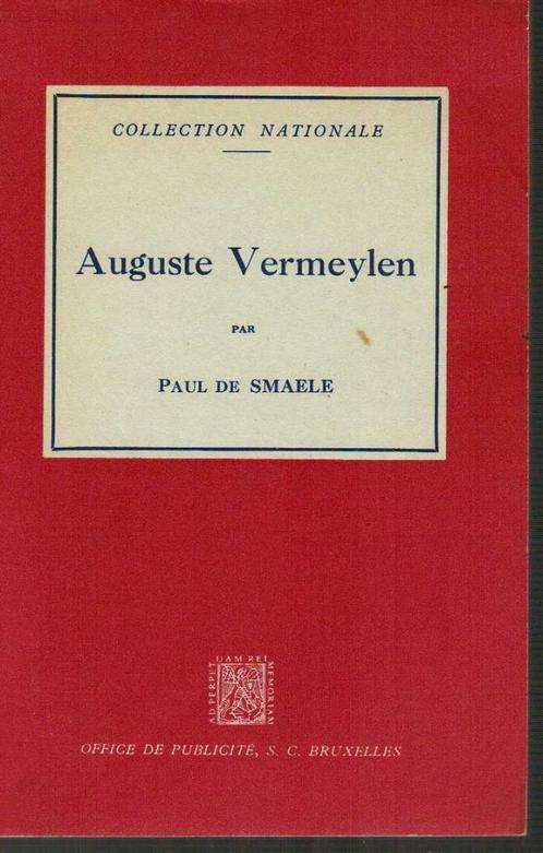 Paul de Smaele, "Auguste Vermeylen", Livres, Littérature, Utilisé, Belgique, Enlèvement ou Envoi