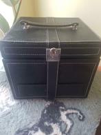 Beauty case vintage, Bijoux, Sacs & Beauté, Boîtes de maquillage & Beauty case, Enlèvement ou Envoi, Noir