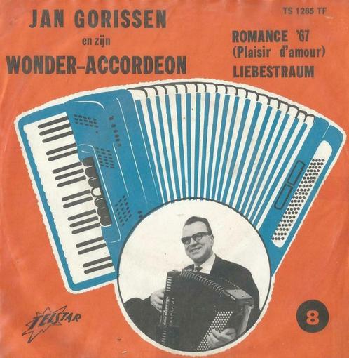 Jan Gorissen en zijn Wonder Accordeon – Romance ’67 / Liebes, CD & DVD, Vinyles Singles, Single, Autres genres, 7 pouces, Enlèvement ou Envoi
