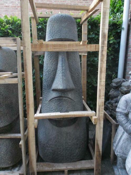 Moai Paaseiland beeld 150cm hoog, Tuin en Terras, Tuinbeelden, Nieuw, Abstract beeld, Beton, Ophalen