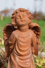 Ange,angelot en fonte patinée, Enlèvement ou Envoi, Utilisé, Autres matériaux, Ange