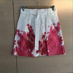 Witte rok met fushia bloemenmotief - JBC - maat 38, Comme neuf, JBC, Taille 38/40 (M), Enlèvement ou Envoi