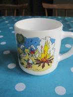 Grand mug SMURFS "30 ans des Schtroumpfs" 1988 Peyo, Différents Schtroumpfs, Ustensile, Utilisé, Enlèvement ou Envoi