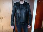 Veste en cuir DIESEL, Maat 52/54 (L), Gedragen, Diesel, Zwart