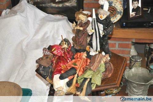 lot de 5 sorcières et 1clown, Antiquités & Art, Curiosités & Brocante
