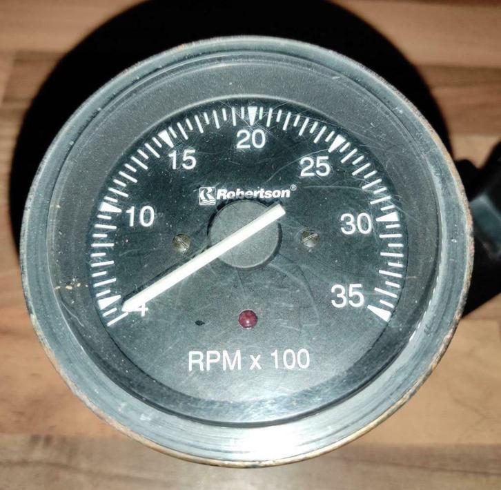 Toerenteller Robertson herstel  temperatuurmeter instrument, Watersport en Boten, Navigatiemiddelen en Scheepselektronica, Gebruikt