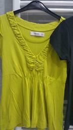 Blouse Zara coton pistache taille M pour 5 euros, Kleding | Dames, Ophalen of Verzenden, Zo goed als nieuw, Zwart
