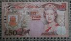 £ 50 bankbiljet Gibraltar 2006 UNC winston churchill, Setje, Ophalen of Verzenden, Overige landen