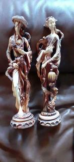 §Couple de statues en resine asiatique, Ophalen of Verzenden