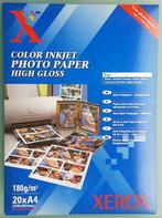 XEROX Papier Glacé Photo pour Imprimantes Jet d'Encre A4, TV, Hi-fi & Vidéo, Comme neuf, Enlèvement ou Envoi
