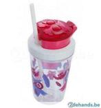 DRINKFLES CONTIGO SNACK TUMBLER PINK WITH OWL, Enlèvement ou Envoi, Neuf