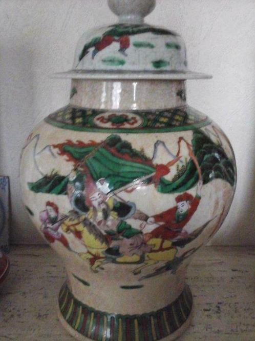 Vase Chinois Nankin/Nanjing Qing dynastie tardive 1890/1920, Antiquités & Art, Antiquités | Céramique & Poterie, Enlèvement ou Envoi