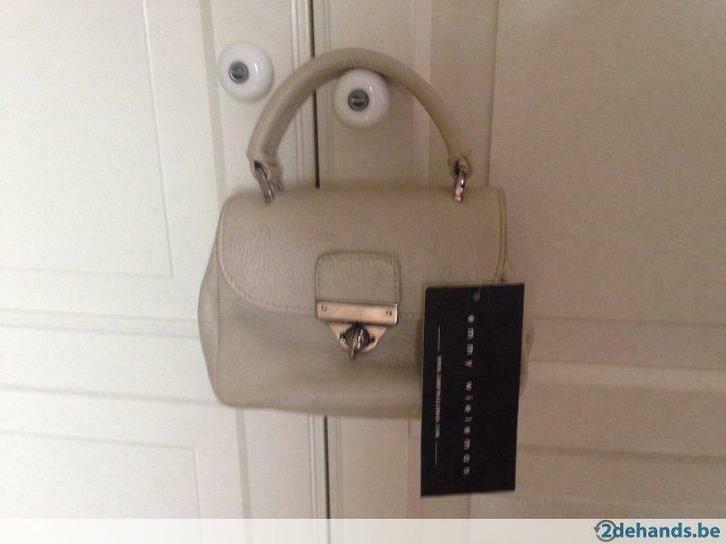 Nieuwe mini beige handtas Emmy Wieleman, Handtassen en Accessoires, Tassen | Damestassen, Gebruikt, Ophalen of Verzenden