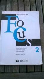 Focus 2-Leerwerkboek, Secondaire, Enlèvement, De boeck, Utilisé