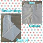 Pantalon large pour femme-blanc-T.38(Camaïeu), Vêtements | Femmes, Taille 38/40 (M), Porté, Camaïeu, Enlèvement ou Envoi