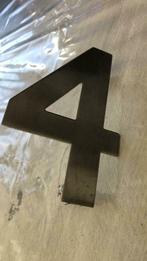 Numéro chiffre de maison en inox : 4, Utilisé, Inox