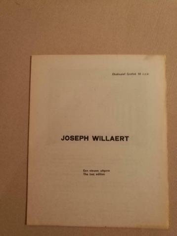 Joseph Willaert Grafiek 50 booklet, Enlèvement ou Envoi, Comme neuf, Peinture et dessin