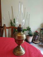 lampe à huile ancienne en cuivre hauteur 54cm, Collections, Comme neuf, Enlèvement ou Envoi