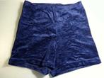 donkerblauwe, korte turnbroek - 8j, Sport en Fitness, Turnen, Blauw, Turnbroekje, Zo goed als nieuw, Kindermaat 122 t/m 140