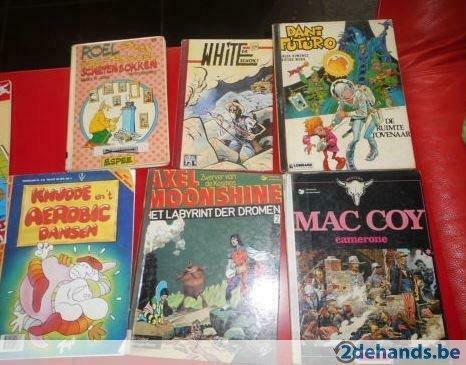 strips: white schok-knudde-axel moonshine-camerone mac coy, Boeken, Stripverhalen, Gelezen, Ophalen of Verzenden