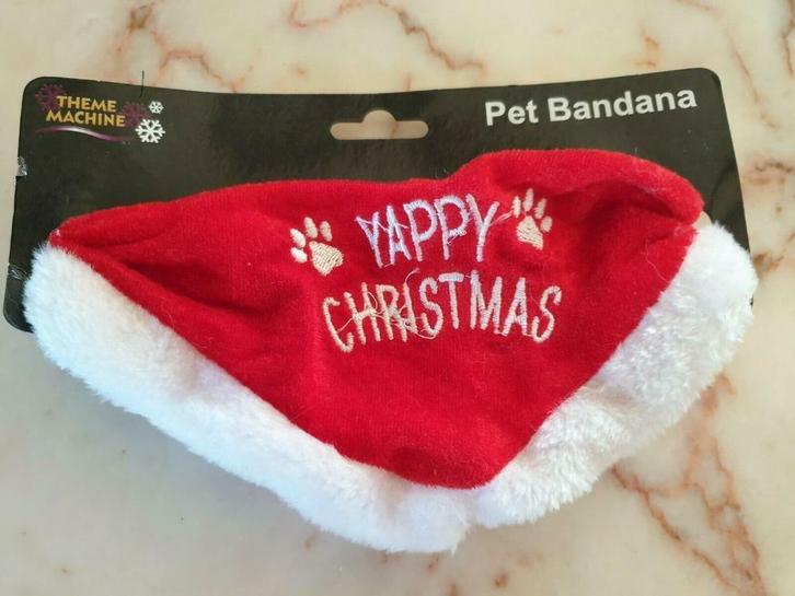 Bandana speciale hond HAPPY CHRISTMAS voor hond CHRISTMAS, Dieren en Toebehoren, Hondenkleding, Nieuw, Hondenhalsdoek, Ophalen of Verzenden