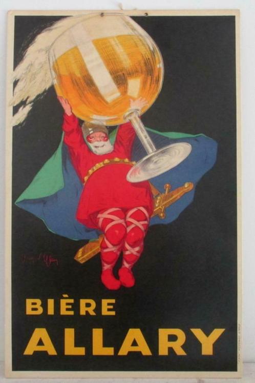 vintage reclame Allary Biere Jean d'Ylen, Collections, Marques & Objets publicitaires, Comme neuf, Panneau publicitaire, Envoi