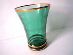 Zeldzame vaas in groen Booms (?) glas, Antiek en Kunst, Antiek | Glaswerk en Kristal, Ophalen of Verzenden