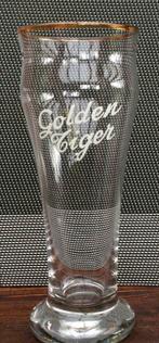 bier brouwerij glas Golden Tiger De Blieck Aalst witte tekst, Comme neuf, Enlèvement ou Envoi, Verre à bière