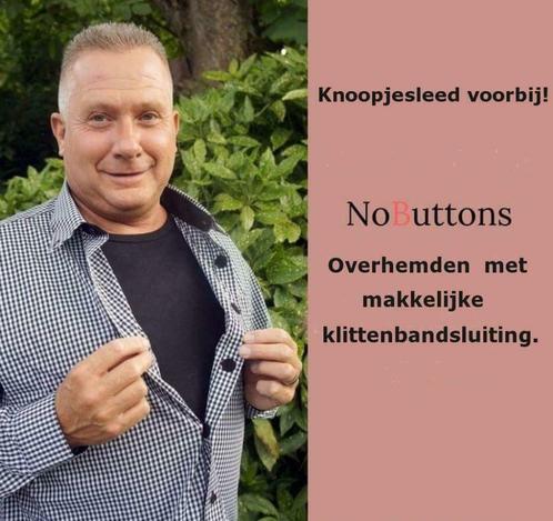 NOBUTTONS hemden met makkelijke sluiting!, Kleding | Heren, T-shirts, Nieuw, Verzenden