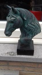 Paarden in kunststof en brons  ., Cheval, Utilisé, Statue ou Figurine, Enlèvement ou Envoi