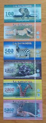 La Savana - Set of 6 Notes - Series 2015 - UNC & Crisp, Envoi, Billets de banque