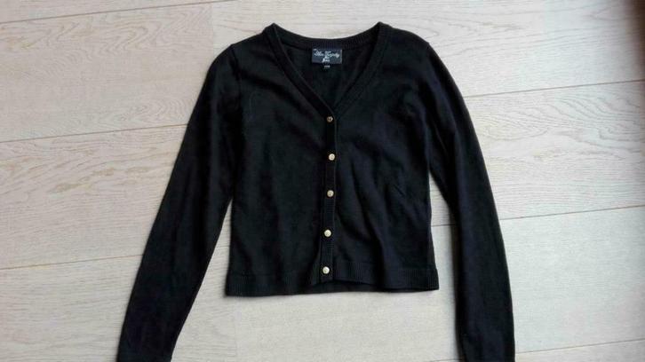 Zwart vestje (Alice Tempertey), Kinderen en Baby's, Kinderkleding | Maat 128, Gebruikt, Meisje, Trui of Vest, Ophalen of Verzenden