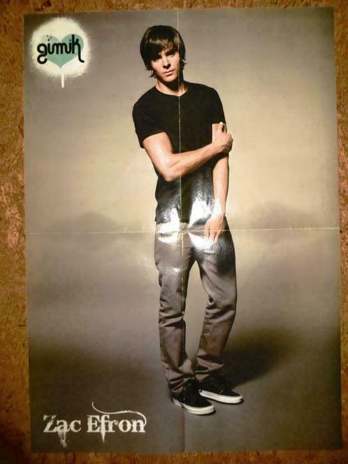 POSTER - ZAC EFRON - HIGH SCHOOL MUSICAL  (MAGAZINE GIMIK), Verzamelen, Posters, Nieuw, Film en Tv, Deurposter of groter, Rechthoekig Staand