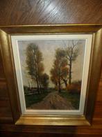 Huile sur carton de M Cambier, Antiek en Kunst, Kunst | Schilderijen | Klassiek, Ophalen of Verzenden